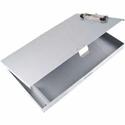 Saunders Tuff Writer Recycled Aluminum Clipboard - 1" Clip Capacity - Side Opening - 12" Sheet Size - Aluminum - Silver - 1 Each