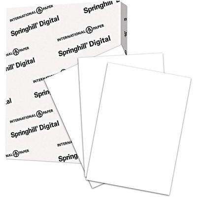 Springhill Multipurpose Cardstock - White - 92 Brightness - Letter - 8 1/2" x 11" - 110 lb Basis Weight - Smooth, Hard - Acid-free - White - 1 Pack