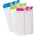 Ampad To Do List Notepad - 50 Sheets - 5" x 8" Sheet Size - White Paper - Assorted Cover - Micro Perforated - 6 / Pack