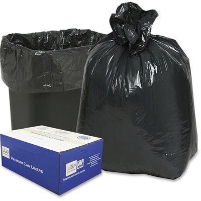 Berry Opaque Linear Low-Density Can Liners - Small Size - 16 gal Capacity - 33" Length x 24" Width - Low Density - Black - Can - 500 / Carton