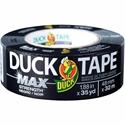 Duck MAX Strength Tape - Black - 35 yd Length x 1.88" Width - Black - Natural Rubber - Polyethylene Backing - For Indoor, Outdoor - 1 Roll