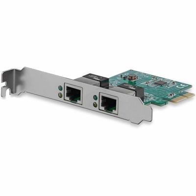 StarTech.com Dual Port Gigabit PCI Express Server Network Adapter Card - PCIe NIC - PCI Express x1 - 1.95 Gbit/s Data Transfer Rate - 2 Port(s) - 2 - Twisted Pair - 10/100/1000Base-T - Plug-in Card