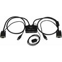 StarTech.com 2 Port USB VGA Cable KVM Switch - USB Powered with Remote Switch - 2 Computer(s) - 1 Local User(s) - 2048 x 1536 - 2 x USB - 1 x VGA