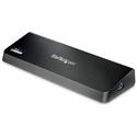 StarTech.com 4K Docking Station for Laptops - DP and HDMI - USB 3.0 - for Notebook - Charging Capability - USB 3.0 - 2 Displays Supported - 3840 x 2160, 2560 x 1440, 2048 x 1152 - 4 x USB Ports - 4 x USB 3.0 - USB Type-A - Network (RJ-45) - HDMI - Di