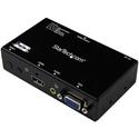 StarTech.com 2x1 HDMI+VGA to HDMI Converter Switch w/ Automatic and Priority Switching-1080p - 1920 x 1200 - WUXGA - 2 x 1 - Projector, Display, Set-top Box, Computer - 1 x HDMI Out - TAA Compliant