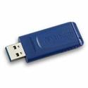 Microban 64GB USB Flash Drive - Blue - 64 GB - USB 2.0 Type A - Blue - 5 Year Warranty - 1 Each - TAA Compliant
