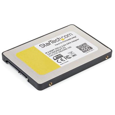 StarTech.com M.2 NGFF SSD to 2.5" SATA Adapter - Convert an M.2 solid-state drive into a standard 2.5in SATA III 6Gbps SSD - M.2 to SATA Adapter - M.2 to SATA Converter - M.2 SSD to SATA Adapter - M.2 to 2.5" SATA Converter - Install M.2 Drive in 2.5