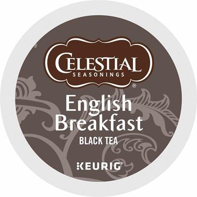 Celestial Seasonings&reg; English Breakfast Black Tea K-Cup - Compatible with Keurig Brewer - Black Tea - 24/Box - 4 / Carton