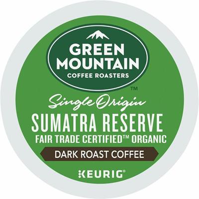 Green Mountain Coffee Roasters&reg; K-Cup Sumatran Reserve Extra Bold - Compatible with Keurig Brewer - Regular - Dark - K-Cup - 24/Box - 4 / Carton