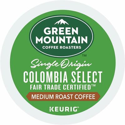 Green Mountain Coffee Roasters&reg; K-Cup Colombia Select Coffee - Compatible with Keurig Brewer - Regular - Medium - K-Cup - Columbian Fair Trade Select - 24/Box - 4 / Carton