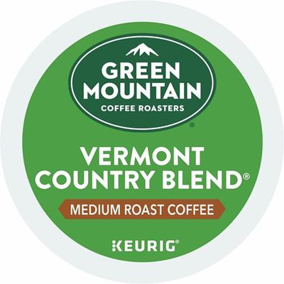 Green Mountain Coffee Roasters&reg; K-Cup Vermont Country Blend Coffee - Compatible with Keurig Brewer - Regular - Medium - K-Cup - 24/Box - 4 / Carton