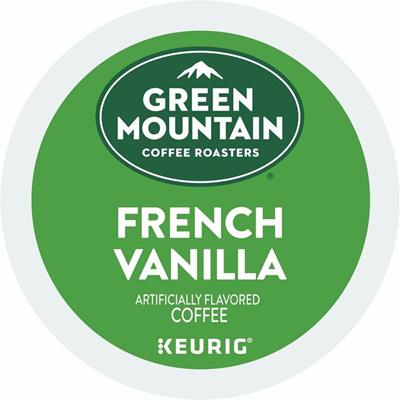Green Mountain Coffee Roasters&reg; K-Cup French Vanilla Coffee - Compatible with Keurig Brewer - Regular - Light - K-Cup - 24/Box - 4 / Carton