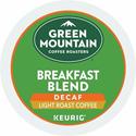 Green Mountain Coffee Roasters&reg; K-Cup Breakfast Blend Decaf Coffee - Compatible with Keurig Brewer - Light - K-Cup - Decaffeinated - 24/Box - 4 / Carton