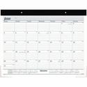 At-A-Glance Classic Monthly Desk Pad - Standard - Julian Dates - Daily, Monthly - 12 Month - January 2026 to December 2026 - 1 Day Single Page Layout - 21 3/4" x 17" Sheet Size - White Sheet - 2.37" x 2.87" Block - Headband - Desk Pad - Black, White 