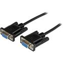 StarTech.com 1m Black DB9 RS232 Serial Null Modem Cable F/F - 3.28 ft Serial Data Transfer Cable for Modem - First End: 1 x 9-pin DB-9 RS-232 Serial - Female - Second End: 1 x 9-pin DB-9 RS-232 Serial - Female - Shielding - Nickel Plated Connector - 