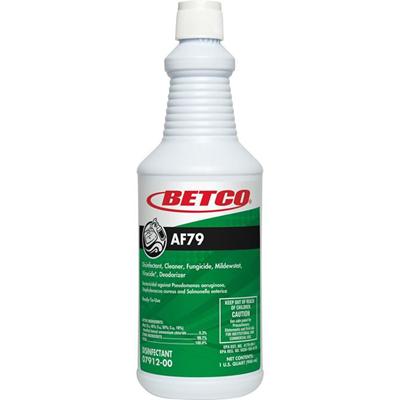 Betco AF79 Acid-Free Restroom Cleaner - For Restroom - Ready-To-Use - 32 fl oz (1 quart) - Citrus Bouquet Scent - Recommended For: Germs Remover, Soap Scum Remover - Disinfectant, Deodorize - Clear Blue - 1 Each
