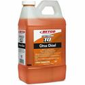 Betco FastDraw 10 Citrus Chisel Cleaner/Degreaser - For Multipurpose - 67.6 fl oz (2.1 quart) - Citrus Scent - Recommended For: Grease Remover, Oil Remover - Non-flammable, Deodorize - Orange Bottle - 4 / Carton