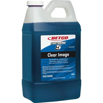 Betco Clear Image FastDraw 5 Glass Cleaner - For Glass, Mirror - Concentrate - 67.6 fl oz (2.1 quart) - Grape, Rain Fresh Scent - Recommended For: Smudge Remover, Fingerprint Remover, Grease Remover - Non Ammoniated, Non-scratching, Non-streaking, An
