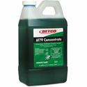 Betco FastDraw 2 AF79 Concentrate Disinfectant - For Porcelain, Bathtub, Washable Surface - 67.6 fl oz (2.1 quart) - Citrus Scent - Recommended For: Odor Remover, Soap Scum Remover - Disinfectant, Deodorize, Anti-bacterial, Non-abrasive - Clear Blue 