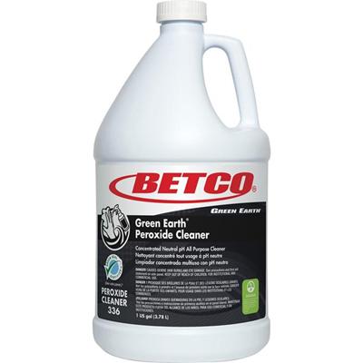 Betco Green Earth Peroxide Cleaner - For Floor, Shower, Glass, Bathroom, Tile - Concentrate - 128 fl oz (4 quart) - Citrus, Fresh Mint Scent - Recommended For: Stain Remover, Mineral Deposit Remover, Hard Water Remover, Soap Scum Remover, Grout Remov