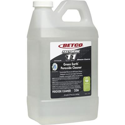 Betco Green Earth FastDraw 11 Peroxide Cleaner - For Floor, Shower, Glass, Tile, Grout, Bathroom - Concentrate - 67.6 fl oz (2.1 quart) - Citrus Scent - Recommended For: Stain Remover, Mineral Deposit Remover, Hard Water Remover, Soap Scum Remover - 