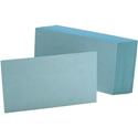Oxford Colored Blank Index Cards - 100 Sheets - Plain - 3" x 5" Sheet Size - Blue Paper - Durable - 100 / Pack