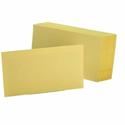 Oxford Colored Blank Index Cards - 100 Sheets - Plain - 3" x 5" Sheet Size - Canary Paper - Durable - Recycled - 100 / Pack