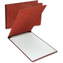 Oxford Tabloid, Letter Recycled Report Cover - 11" x 17" , 8 1/2" x 11" - 2 x Prong Fastener(s) - 3" for Folder - Red - Sturdy, Reinforced Hinge, Heavyweight, Rigid, Durable, Title Panel, Embossed, Labeling Area - 65% Fiber Recycled - 1 Each