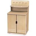 Jonti-Craft TrueModern Play Kitchen Cupboard - 1 Each - Baltic - Anodized Aluminum
