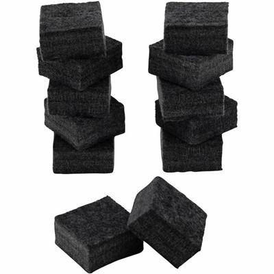 Charles Leonard Multi-purpose Eraser - 2" Width x 2" Length - Used as Mark Remover - Charcoal Gray - Felt - 12 / Pack