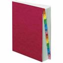 Pendaflex PressGuard Expandable 1-31 Index Desk File - 31 x Divider(s) - Printed Tab(s) - Digit - 1-31 - Letter - 8.50" Width x 11" Length - Red Pressguard Divider - Multicolor Tab(s) - 65% Recycled - Durable, Soil Resistant, Moisture Resistant, Myla