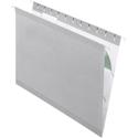 Pendaflex 1/5 Tab Cut Legal Recycled Hanging Folder - 8 1/2" x 14" - Internal Pocket(s) - 11 pt. - Gray - Reinforced, Tear Resistant, Durable - 10% Recycled - 25 / Box