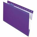 Pendaflex 1/5 Tab Cut Legal Recycled Hanging Folder - 8 1/2" x 14" - Violet - Reinforced, Tear Resistant, Durable - 10% Recycled - 25 / Box