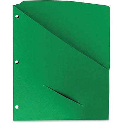 Pendaflex Letter Recycled Project File - 8 1/2" x 11" - 11 pt. - Green - CD Holder, Punched - 10% Recycled - 25 / Pack