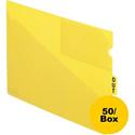 Pendaflex Poly End Tab Out Guides - 50 x Divider(s) - 9.5" - Letter - 8.50" Width x 11" Length - Yellow Polypropylene Divider - Durable, Pocket, Wear Resistant, Tear Resistant, Moisture Resistant - 50 / Box