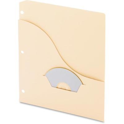 Pendaflex Essentials Letter Pocket Folder - 8 1/2" x 11" - 11 pt. - Ice, Lemon, Blueberry, Strawberry, Lime - Die-cut, Tear Resistant, Water Resistant, CD Holder - 0% Fiber Recycled - 15 / Pack