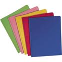 Oxford Letter Pocket Folder - 8 1/2" x 11" - 100 Sheets Capacity - 2 Internal Pocket(s) - Blue, Red, Pink, Green, Yellow - Durable, Die-cut, Tear Resistant, Moisture Resistant, Wear Resistant, Translucent - 25 / Box