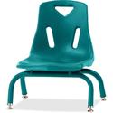 Jonti-Craft Berries Stacking Chair - Steel Frame Material - Four-legged Base - Teal - Polypropylene - 1 Each