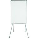 MasterVision Quadpod Presentation Easel - 28" (2.3 ft) Width x 40.5" (3.4 ft) Height - White Surface - Gray Aluminum Frame - Rectangle - Floor Standing, Tabletop - Telescoping Leg, Non-magnetic, Sturdy, Foldable, Lightweight, Portable, Pen Tray, Adju
