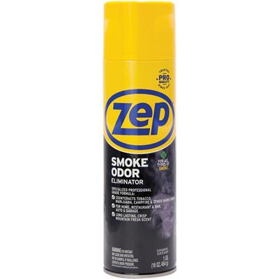 Zep Professional Strength Smoke Odor Eliminator - Aerosol - 16 fl oz (0.5 quart) - Clean and Fresh, Crisp Mountain Fresh - Odor Neutralizer - 1 Each