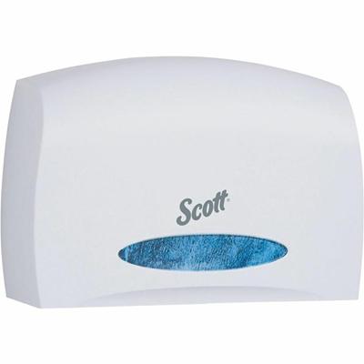 Scott Essential Coreless Jumbo Roll Toilet Paper Dispenser - Coreless Dispenser - 9.8" Height x 14.3" Width x 6" Depth - White - 1 Carton