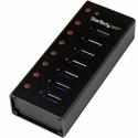 StarTech.com 7 Port USB 3.0 Hub - Desktop or Wall-mountable Metal Enclosure - USB - External - 7 USB Port(s) - 7 USB 3.0 Port(s)