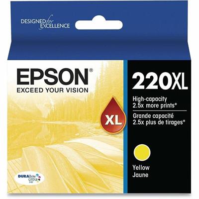 Epson DURABrite Ultra 220XL Original High Yield Inkjet Ink Cartridge - Yellow - 1 Pack - 450 Pages