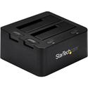 StarTech.com Drive Dock SATA/600 - USB 3.0 Type B Host Interface - UASP Support External - Black - Hot Swappable Bays - 2 x HDD Supported - 2 x SSD Supported - 2 x Total Bay - 2 x 2.5"/3.5" Bay - Plastic