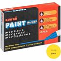 uniball™ uni-Paint PX-20 Oil-Based Paint Marker - Medium Marker Point - Yellow Ink - Oil Based - White Barrel - 1 Dozen