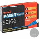 uniball™ uni-Paint PX-20 Oil-Based Marker - Medium Marker Point - Metallic Silver Ink - Oil Based - Silver Barrel - 1 Dozen