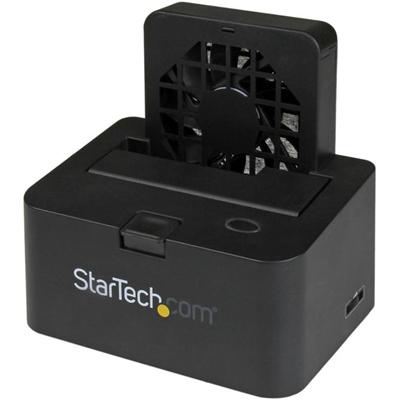 StarTech.com Drive Dock SATA/600 - USB 3.2 (Gen 1) Type B, eSATA Host Interface - Black - 1 x HDD Supported - 6 TB Total HDD Capacity Supported - 1 x SSD Supported - 6 TB Total SSD Capacity Supported - 1 x Total Bay - 1 x 2.5"/3.5" Bay - Plastic