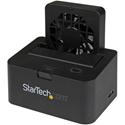 StarTech.com Drive Dock SATA/600 - USB 3.2 (Gen 1) Type B, eSATA Host Interface - Black - 1 x HDD Supported - 6 TB Total HDD Capacity Supported - 1 x SSD Supported - 6 TB Total SSD Capacity Supported - 1 x Total Bay - 1 x 2.5"/3.5" Bay - Plastic