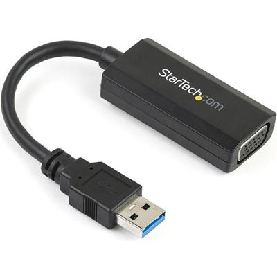 StarTech.com USB 3.0 to VGA Video Adapter with On-board Driver Installation - 1920x1200 - 1 x 9-pin Type A USB 3.0 USB Male - 1 x 15-pin HD-15 VGA Female - 1920 x 1200 Supported - Black - 1 Each
