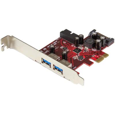 StarTech.com 4-port PCI Express USB 3.0 Card - 2 External, 2 Internal - SATA Power - PCI Express x1 - Plug-in Card - 4 USB Port(s) - 1 SATA Port(s) - UASP Support - PC - TAA Compliant